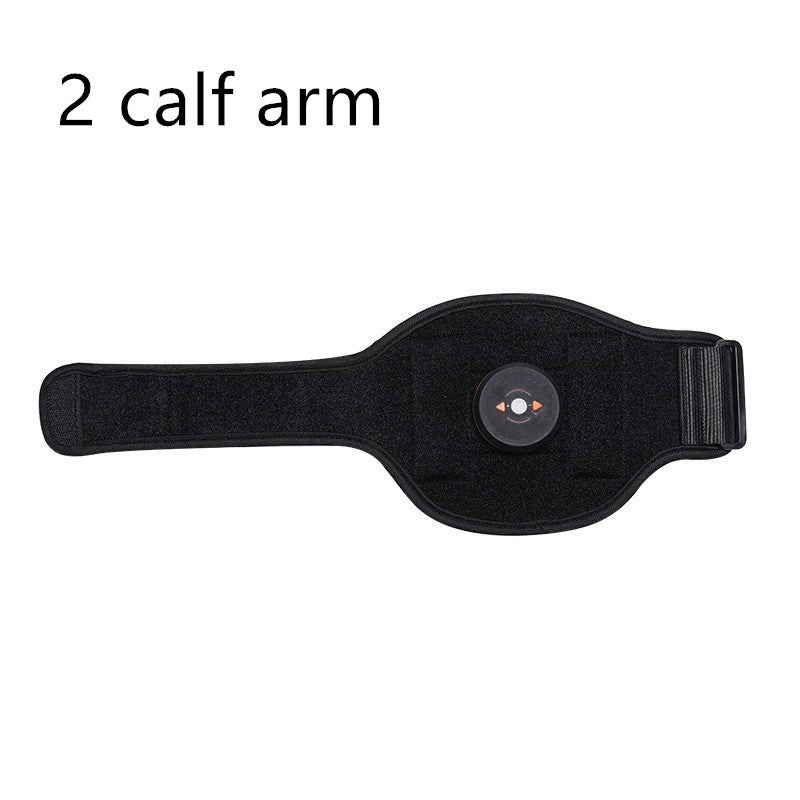 Black adjustable abdominal muscle trainer for home with calf arm strap for targeted workouts