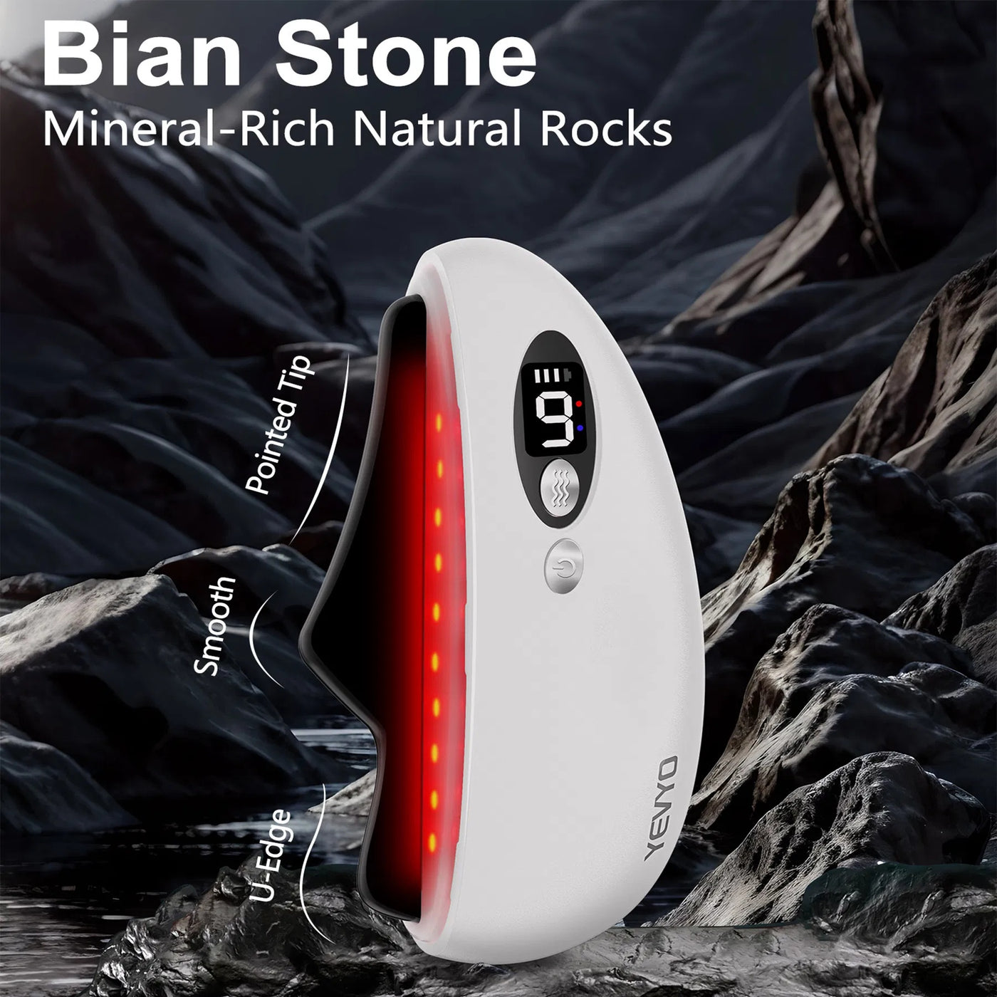 Vibrating Heated Gua Sha Stone  Anti-Aging & Wrinkle Removal