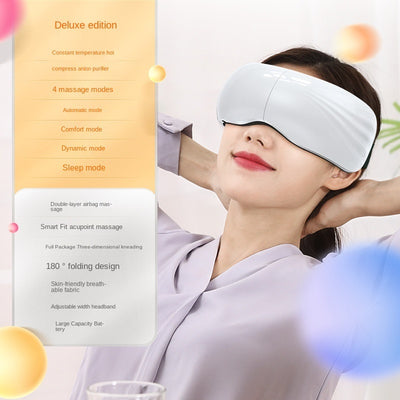 Bluetooth Eye Mask with Hot Compress & Massage