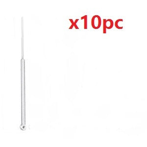 Set of 10 metal extraction tools for skin with blue light acne device treatment