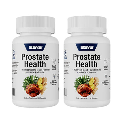 BSYS Prostate Health supplement with mushroom blend saw palmetto and vitamins dietary capsules