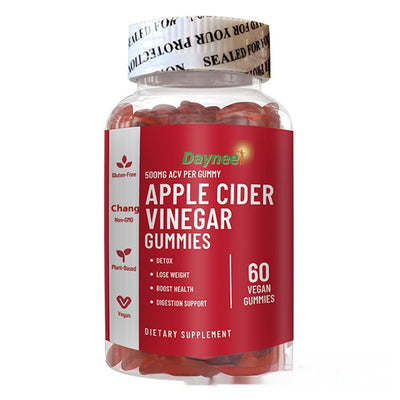 Daynee apple cider vinegar gummies dietary supplement with natural breast curve supplements for detox and health support