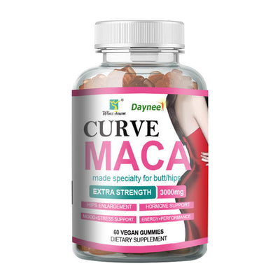Curve Maca dietary supplement gummies for natural breast curve supplements with extra strength formula
