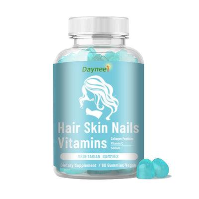 Daynee Hair Skin Nails Vitamins vegetarian gummies dietary supplement with natural breast curve supplements