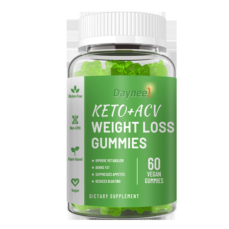 Dayneet Keto ACV weight loss gummies dietary supplement bottle with 60 vegan gummies natural breast curve supplements