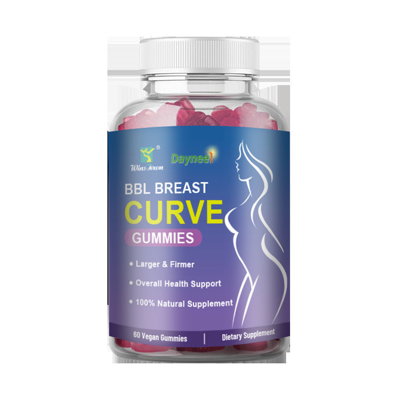 BBL Breast Curve Gummies bottle by My Store natural breast curve supplements for larger firmer breasts