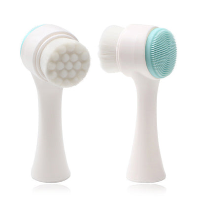 Soft Fur Double-sided 3D Silicone Face Brush