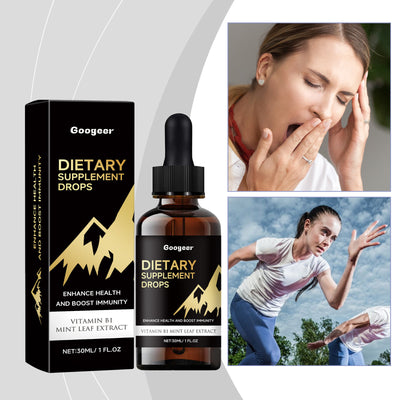 Googeer liquid dietary supplement drops with vitamin B1 and mint leaf extract to enhance health and boost immunity