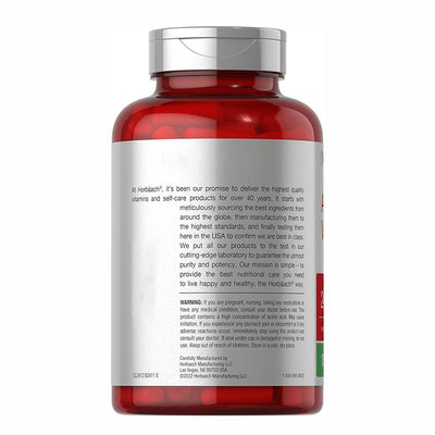 Back view of natural health supplements for weight loss bottle with detailed ingredient and usage information