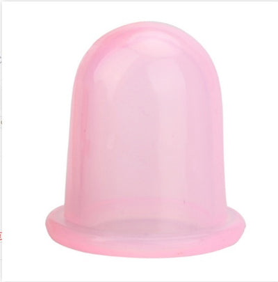 Single pink transparent silicone cupping set cup for massage and therapy use