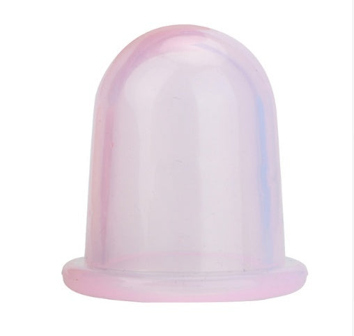 Single pink transparent silicone cupping set cup for skin therapy and massage